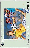 Telephone card for Moero!! Pro Soccer (Jaleco, 1988)