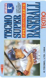 Telephone card for Tecmo Super Baseball (Tecmo, 1994)