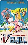 Telephone card for U.S. Championship V'Ball (Technos, 1989)