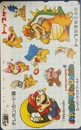 Telephone card for Super Mario World — Telephone Card (Cast) (Top Sun, 1990)